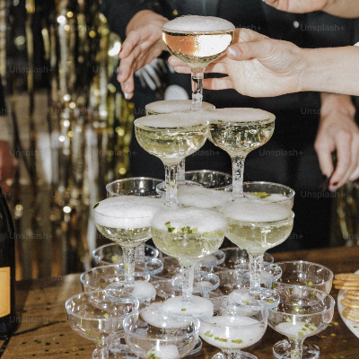 Champagne Towers + Champagne Display