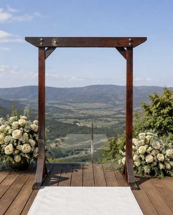 Wedding Arbour and 12 Metre White Aisle Runner thumbnail 3