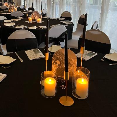 Gold Taper Candle Holders thumbnail 2