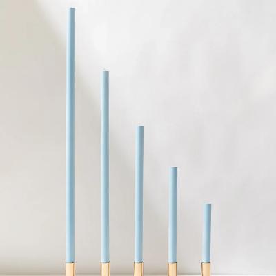 Sky Blue Cathedral Candles - 60cm - PAIR thumbnail 1