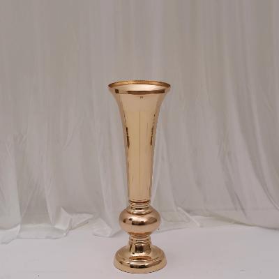 Genevieve Trumpet Vase - Small/Gold thumbnail 1