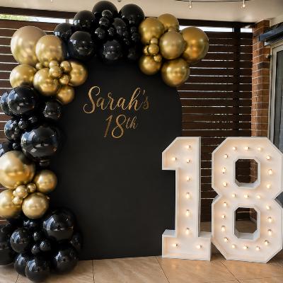 Arch Backdrop & Light Up Numbers Package thumbnail 1