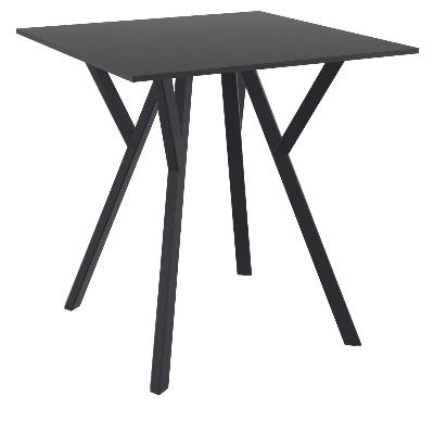 Cafe Table - Max - Black - Square - 700mm