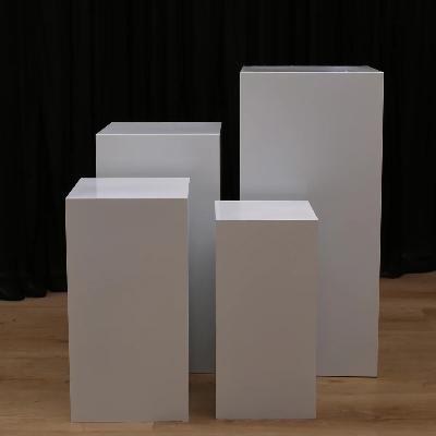 Frances Plinth White - 80cm High
