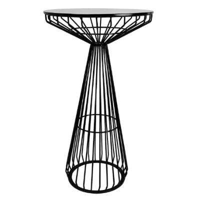 Table - Soho Black Wire Round Dry Bar Table thumbnail 1