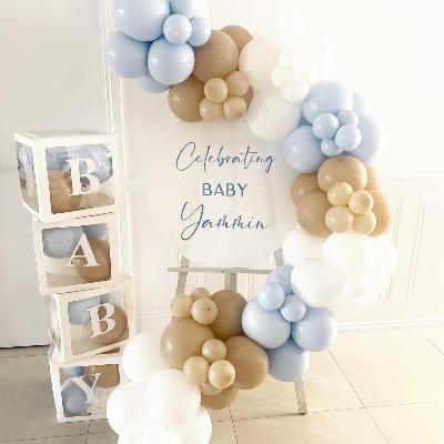 Baby Shower Personalised Acrylic Sign with Garland Package thumbnail 2