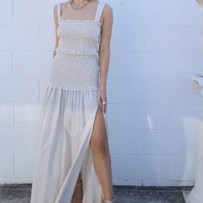 Bec & Bridge Minou Midi In Ivory Size 6