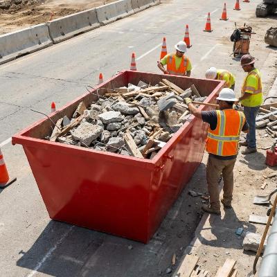 Skip Bin 4m3 (Builder's Waste-Concrete & Tiles)