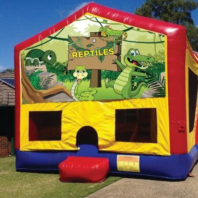 Reptiles Medium Banner Jumping Castle thumbnail 1