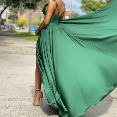 Jadore Ava Gown by Jadore Emerald Green Size 12 thumbnail 3