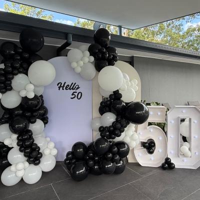 Balloon backdrop personalised