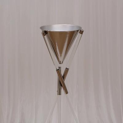 Amelia Tripod Floral Stand - Silver, 105cm High (L)
