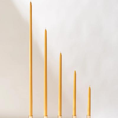 Beeswax Yellow Taper Candles thumbnail 1