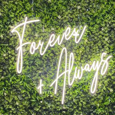Forever and Always neon sign