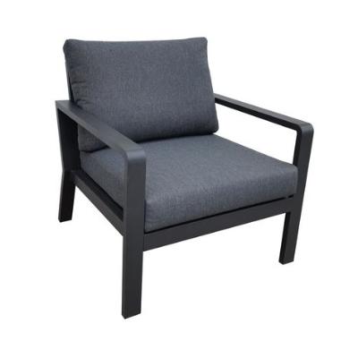 Armchair - Single - Solaris - Black Frame - Cushion Type thumbnail 1