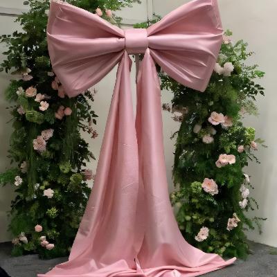 Rosa Giant Satin Bow - Pink, Blue, White & Red thumbnail 1