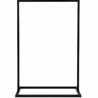 Backdrop - Black Welcome Sign Stand Hire