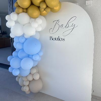 Balloons and backdrop