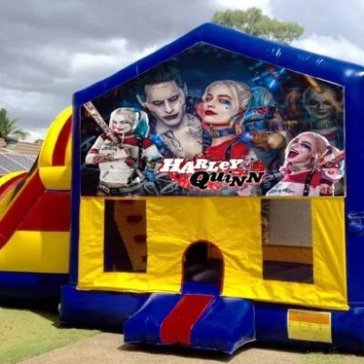 Harley Quinn Large Banner Jumping Castle