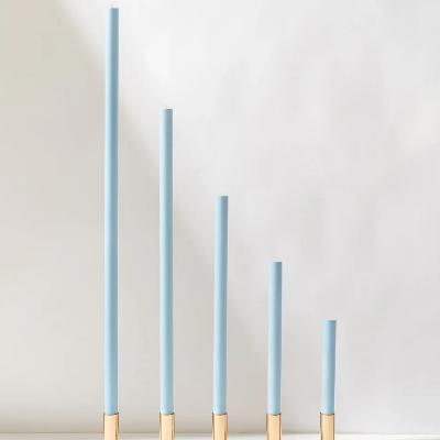 Sky Blue Cathedral Candles - 46cm - PAIR thumbnail 1