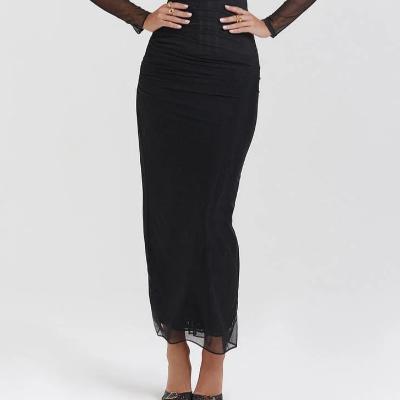 House of CB Katarina Black Maxi Dress - Size M thumbnail 2