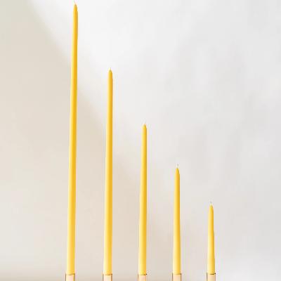 Lemon Yellow Taper Candles