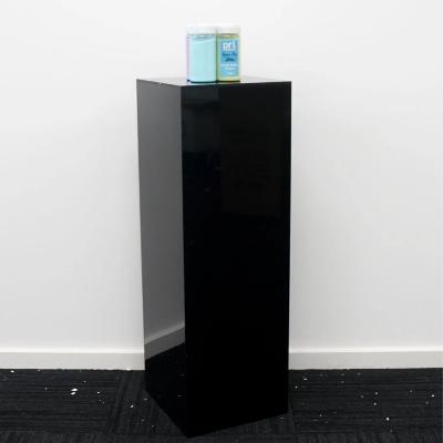 Plinth Black Acrylic 90cm High