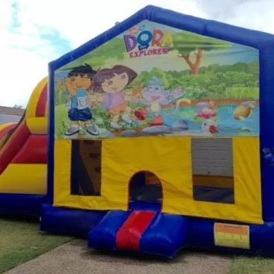 Dora the Explorer Large Banner Jumping Castle thumbnail 1