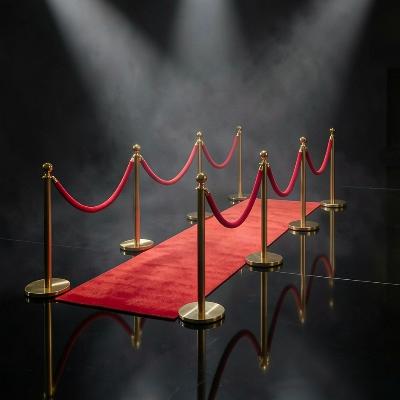 VIP Red Carpet Entrance With Gold Bollards thumbnail 2