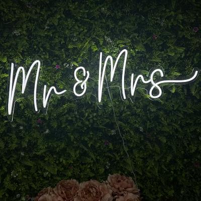 Mr. & Mrs. neon sign