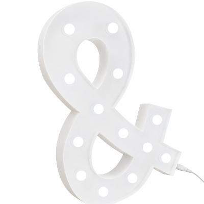 LED 1.2m Light Up Symbol '&' White