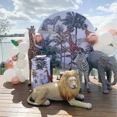 Zoo Animals Round Backdrop package thumbnail 1