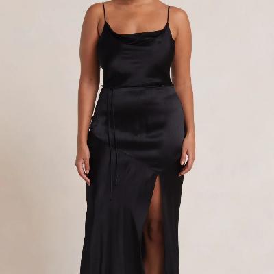 Bec & Bridge Moon Dance Midi Dress Black Size 10