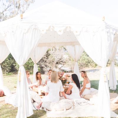 5m Luxury Pavilion Marquee Hire  with weights (non peg in option) thumbnail 4