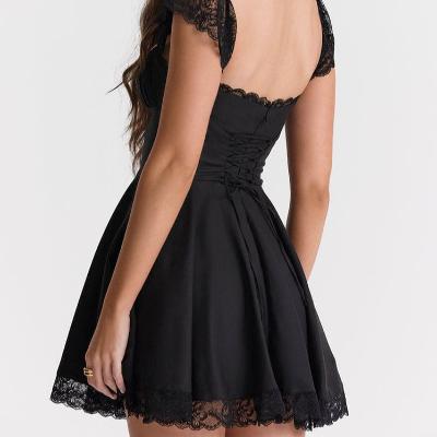 House of CB Kaia Black A Line Mini Dress - Size XS thumbnail 4