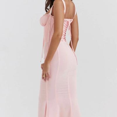 House of CB Syrah Pink Midi Dress - Size S thumbnail 2