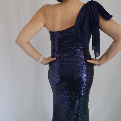 Ever Pretty Mermaid Sequin Gown Blue Size 14 thumbnail 3