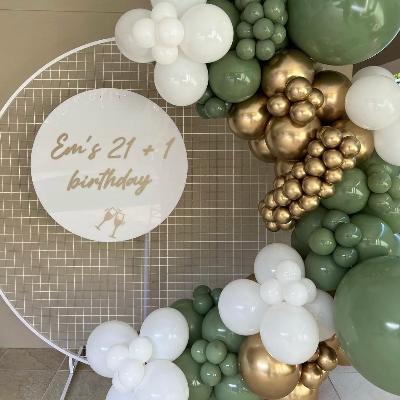 Effortless Package-Backdrop, Sign and Balloon Garland