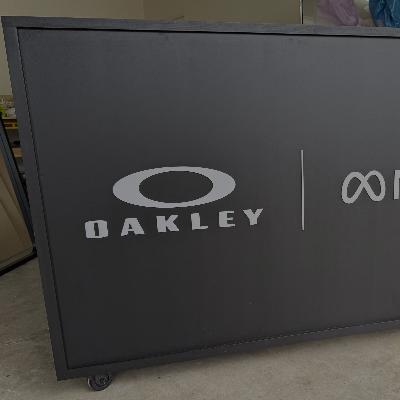 Custom Cart Hire (includes custom black colour & custom acrylic signage for front of cart)