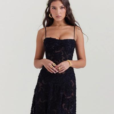 House of CB Seren Maxi Dress - Black - Size S