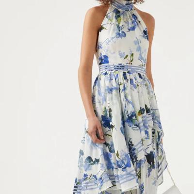 AJE Sienna Maxi Dress, Lavenders of Provence Print Size 10