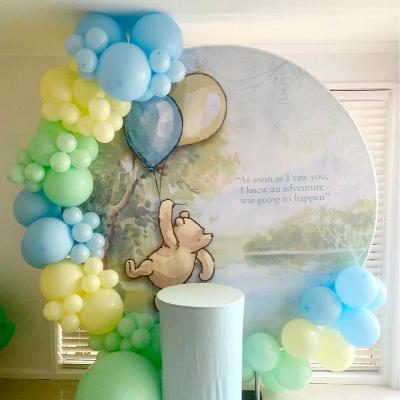 Winnie the Pooh Green Round Backdrop package thumbnail 2