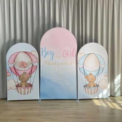 Gender Reveal Arch Trio Backdrop thumbnail 2