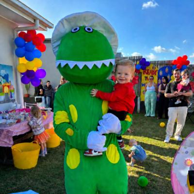 Dorothy the Dinosaur Inspired Mascot Costume Hire - Kids Party