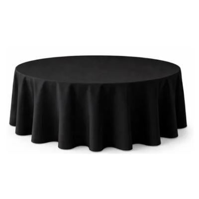Tablecloth Black 305cm Round  (Commercial Grade, Laundered including professional pressing) thumbnail 1