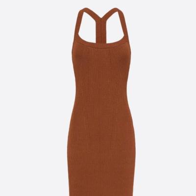 Manning & Cartell Sweet Ride Knit Dress - Beige and Brown Size S,M thumbnail 2