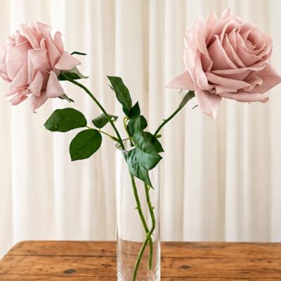 Real touch roses in 30cm bud vase thumbnail 1