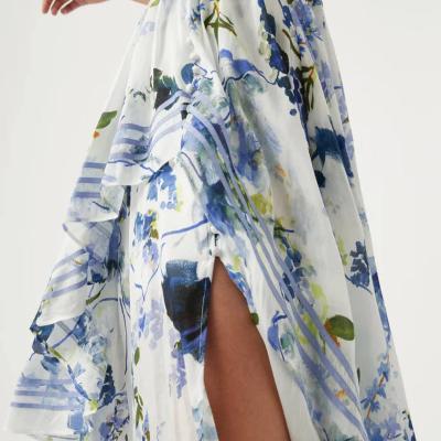 AJE Sienna Maxi Dress, Lavenders of Provence Print Size 10 thumbnail 4