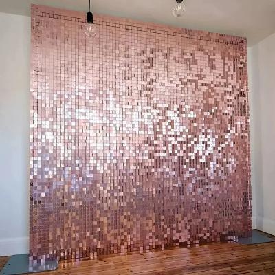 Shimmer Wall Backdrop Rose Gold