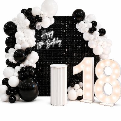 Backdrop - Black and White Large Backdrop Display